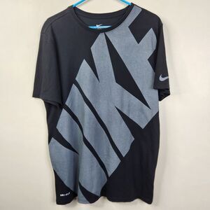 Nike Mens Dri-Fit Athletic Cut Big Letter Spell Out SS The Nike Tee Large